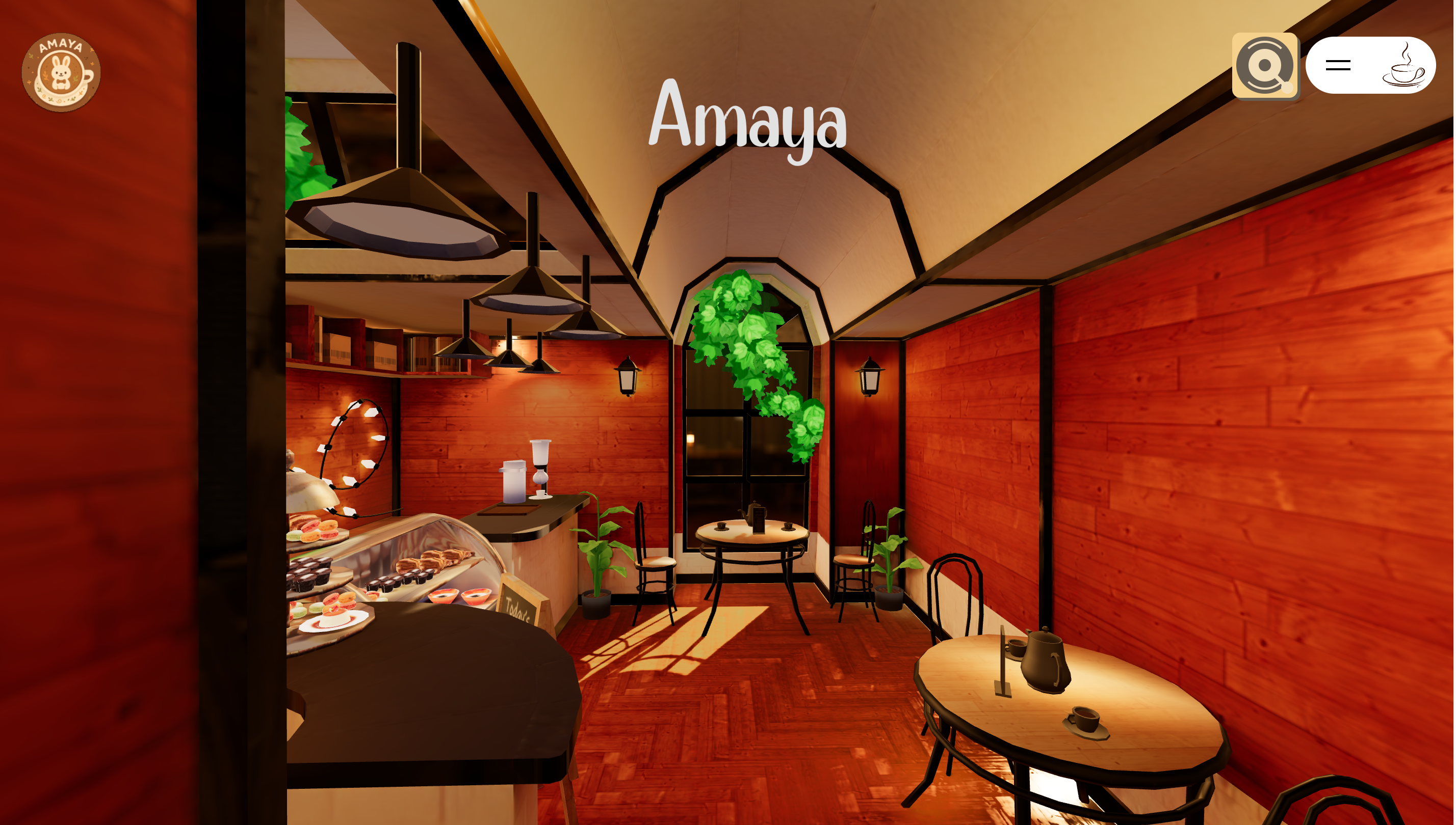 Amaya Café digital experience production interface